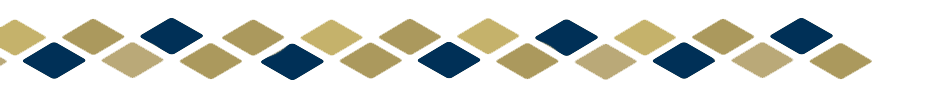 graphic of branded element creating a visual line break on the page