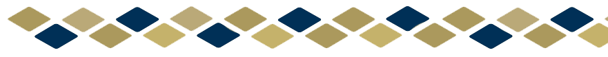 graphic of branded element creating a visual line break on the page